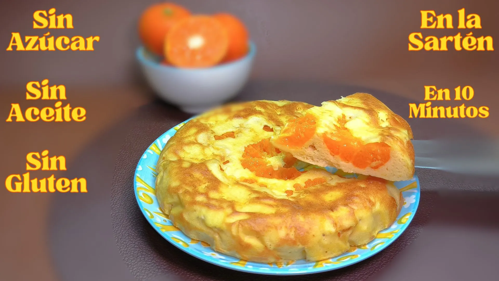 Bizcocho de mandarina hecho en sartén, receta fácil de Cocina con Flory