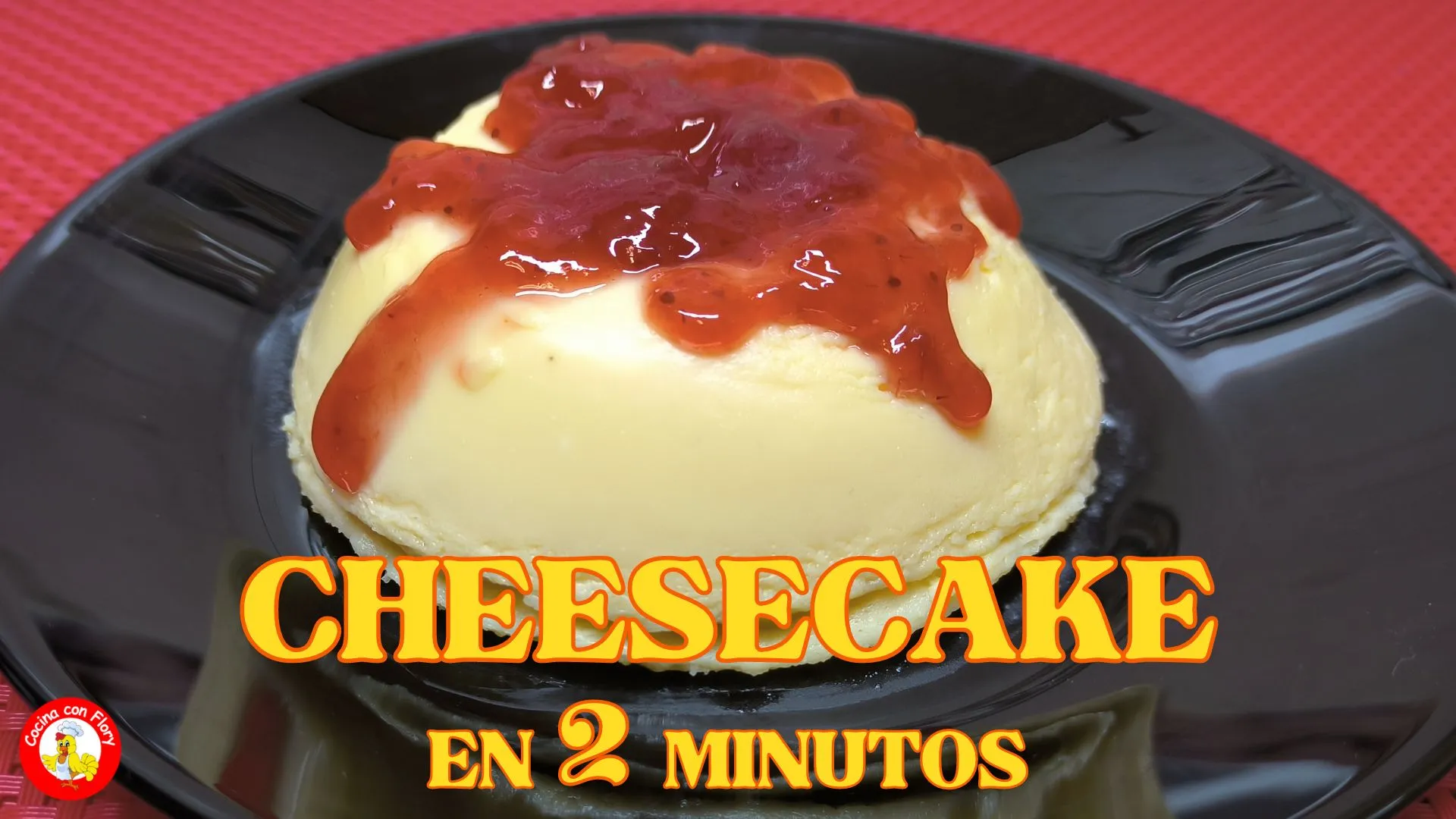 Mini cheesecake hecho en microondas en 2 minutos, receta de Cocina con Flory